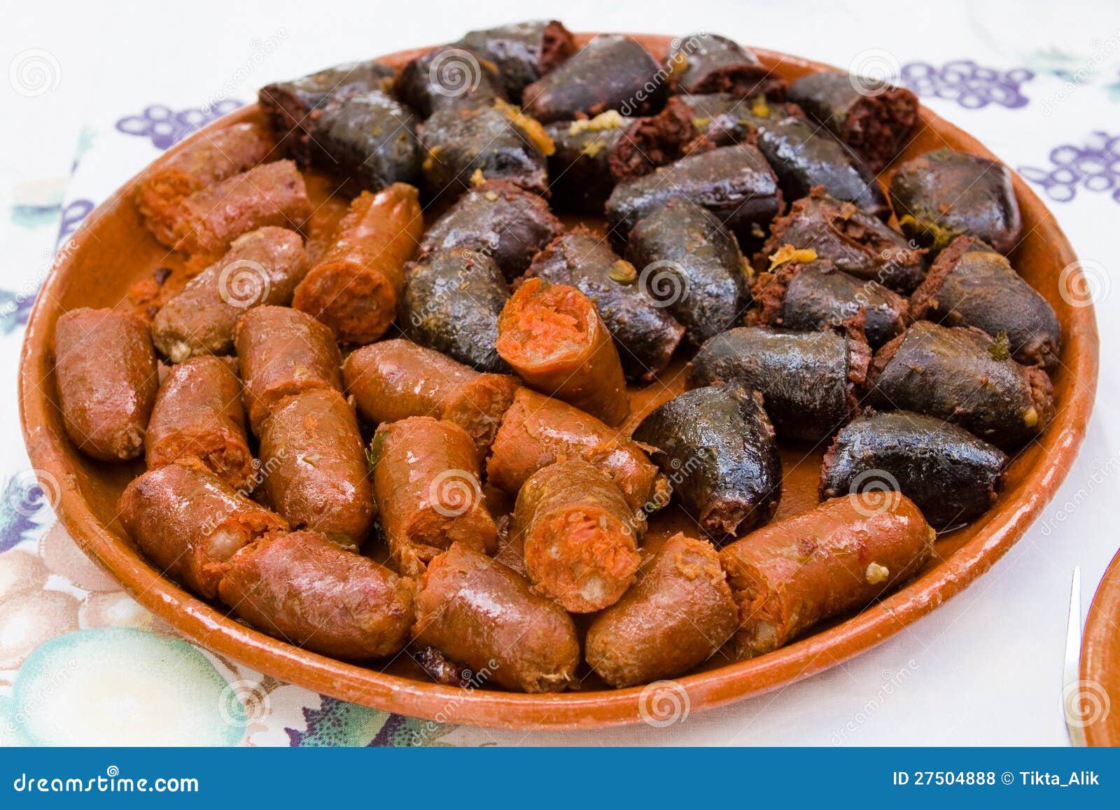 Chorizo and morcilla stock photo. Image of spain, morcilla 27504888