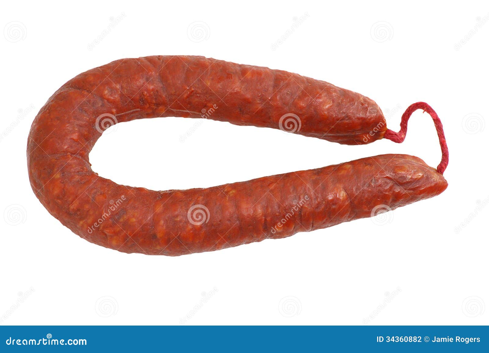 Chorizo Ring stock photo. Image of meat, sausage, round 34360882