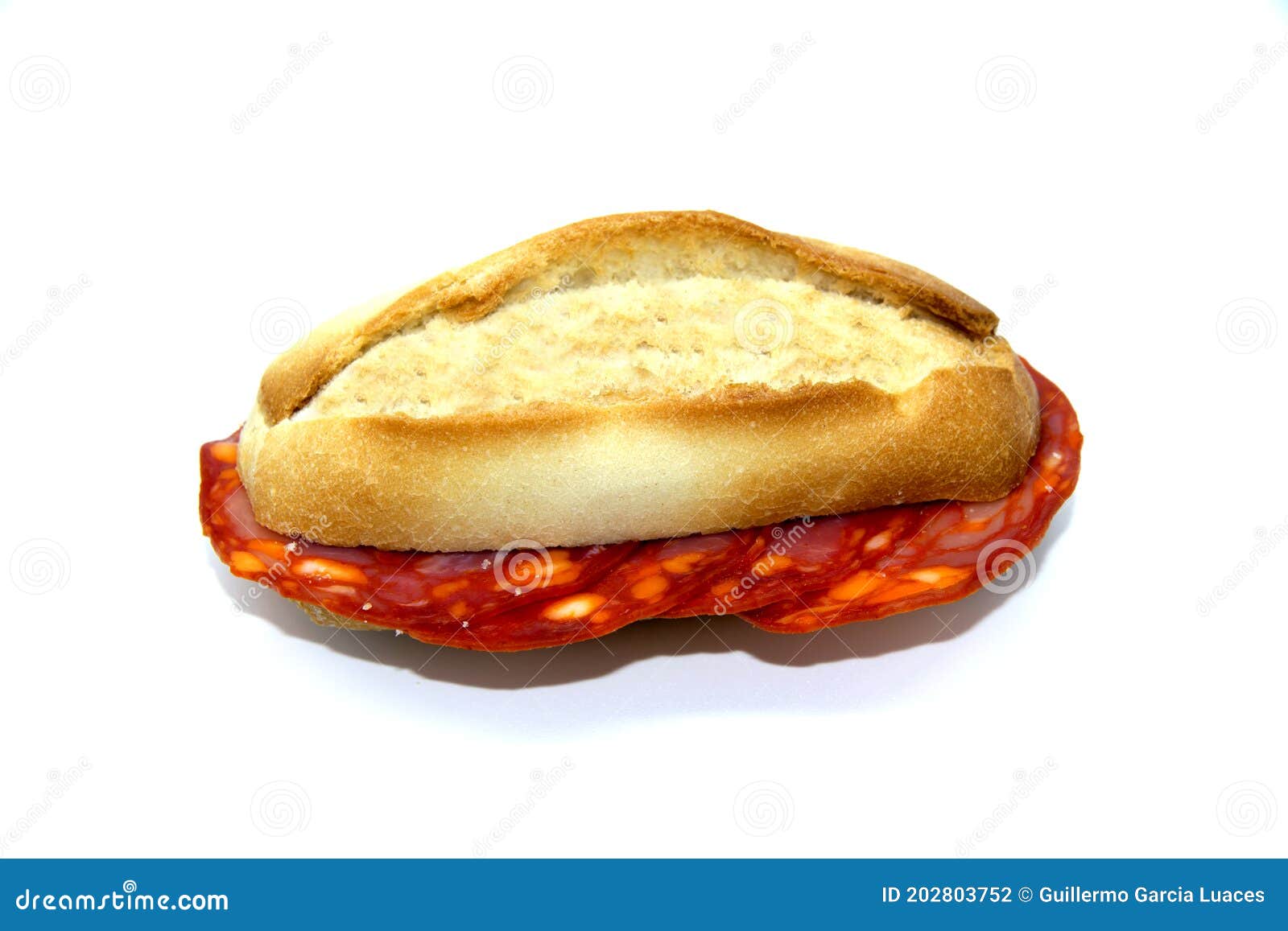 chorizo sandwich on spanish pitufo bread mollete