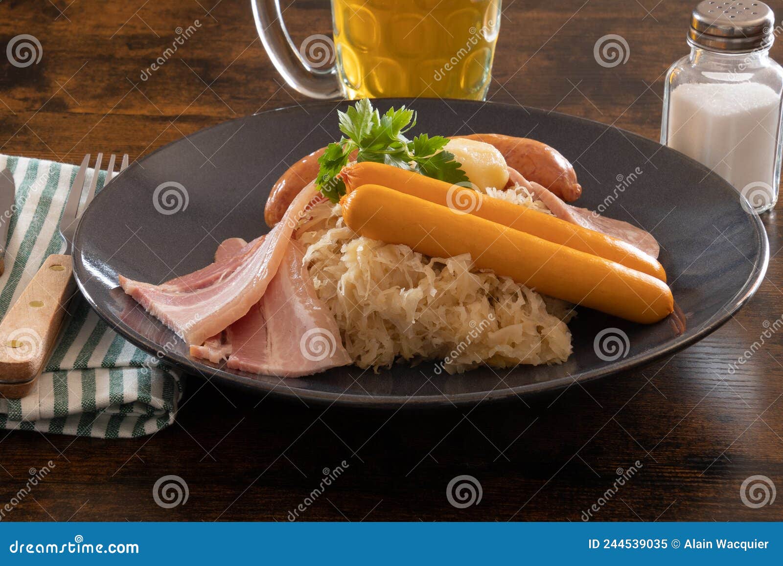 Choucroute Garnie French for Dressed Sauerkraut is an Alsatian Recipe ...