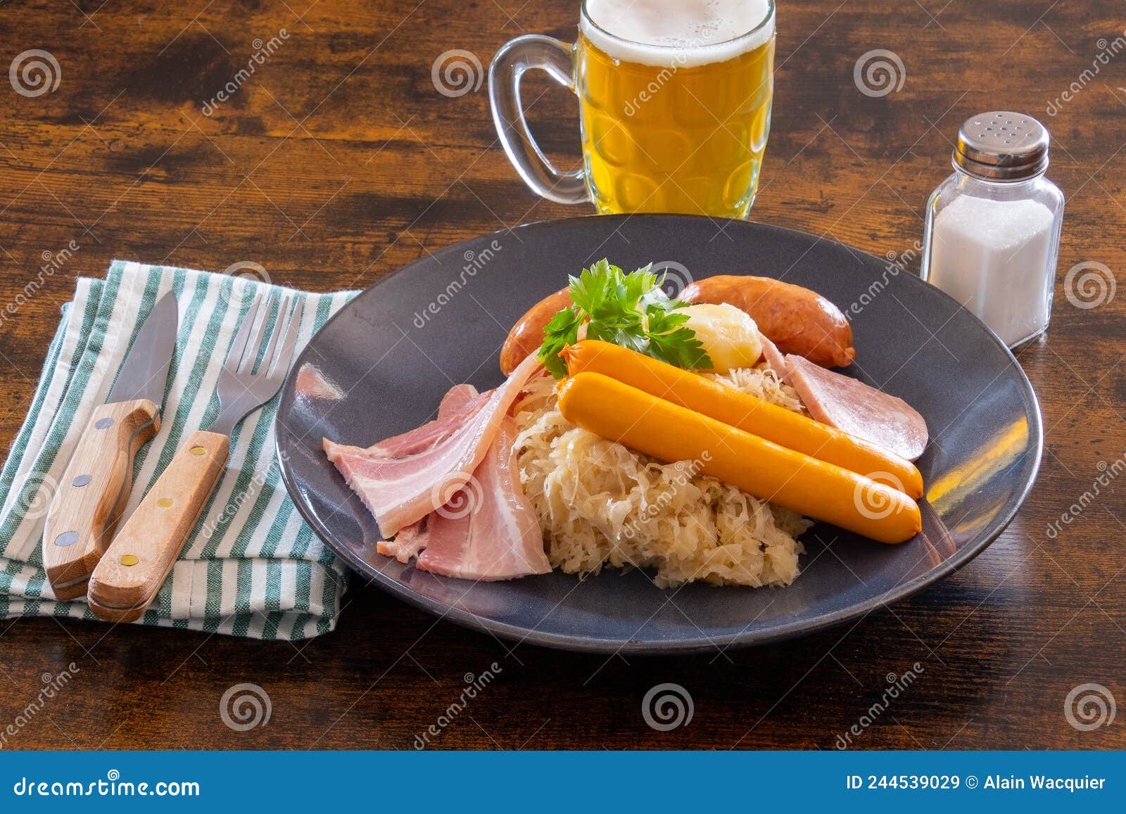 Choucroute Garnie is an Alsatian Recipe for Preparing Sauerkraut with ...