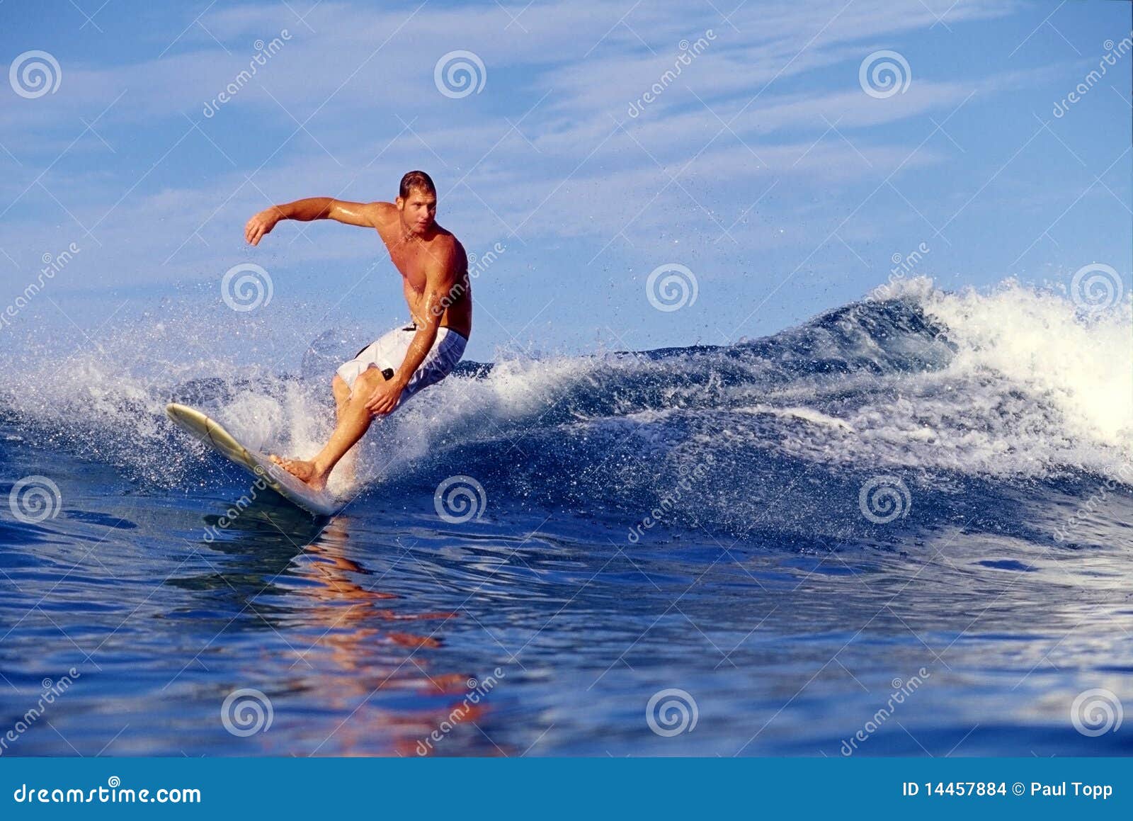 Chris Gagnon Surfing in Waikiki Hawaii Editorial Stock Image Image of