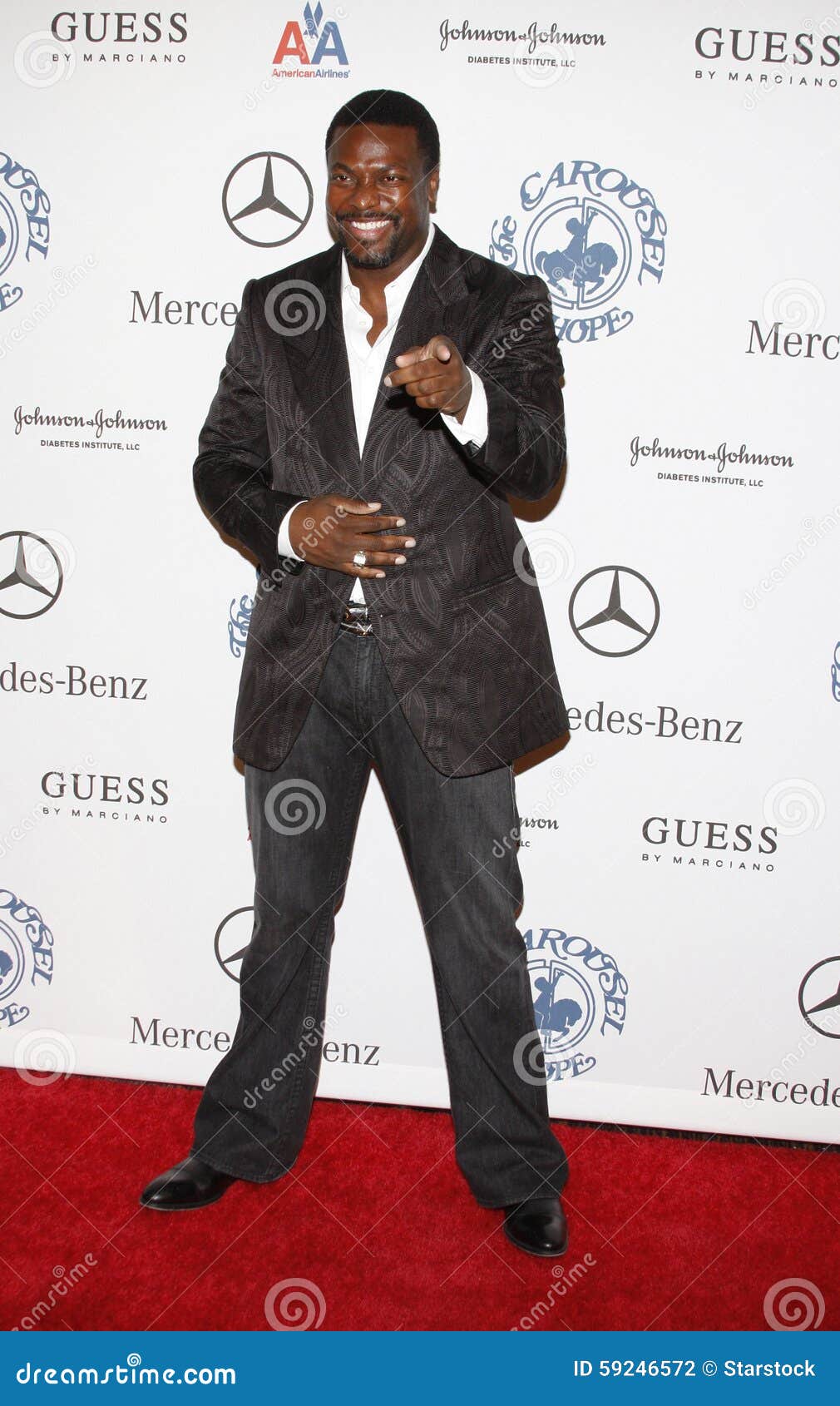 DE HEUVELS VAN BEVERLY, CA - OKTOBER 25, 2008: Chris Tucker bij de 30ste Verjaardagscarrousel van Hoopbal in Beverly Hilton Hotel in Beverly Hills, de V.S. op 25 Oktober, 2008 wordt gehouden die