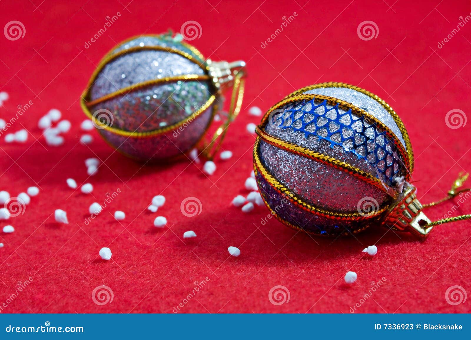 Chrismas or New Year Tree Decoration Stock Image - Image of celebration ...