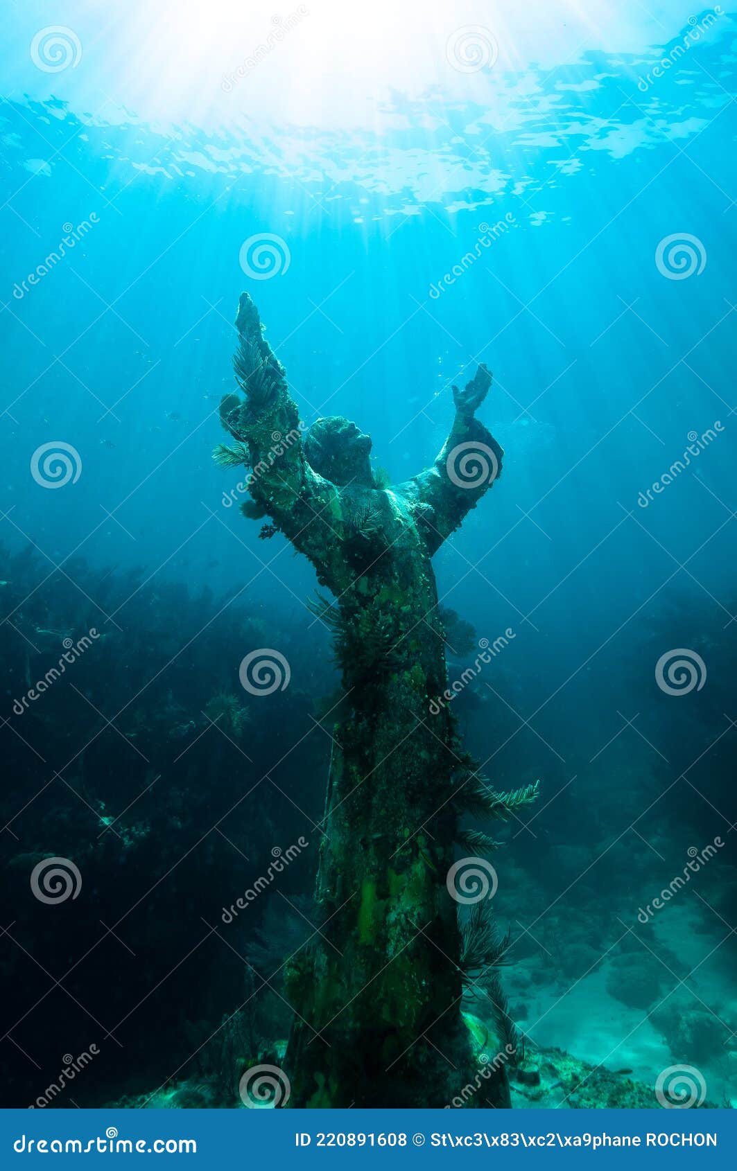 christ of the abyss statue in the florida keys