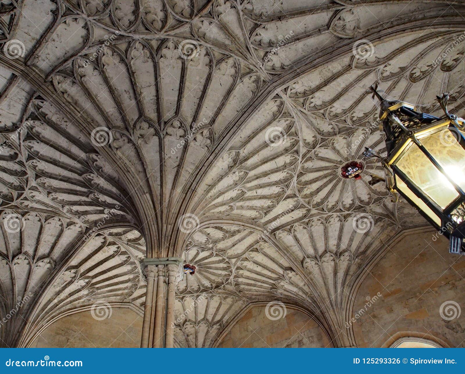 Christ Church College Ornate Ceiling Editorial Photo