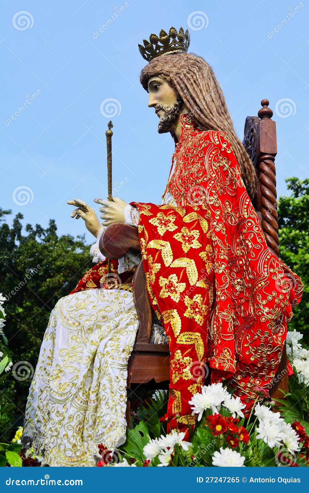 Christ the King stock image. Image of flower, lord, redemeer ...