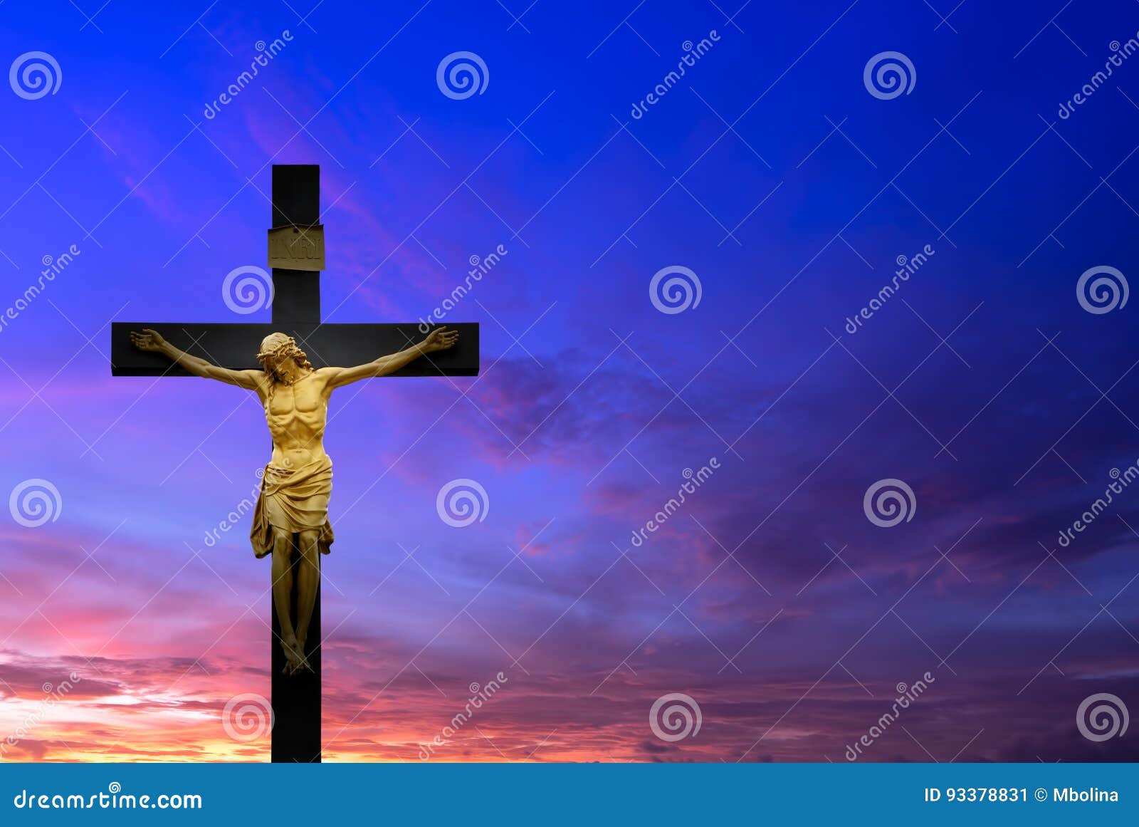 Christ Kreuzen Vorbei Schonen Sonnenunterganghintergrund Stockbild Bild Von Golgotha Fromm