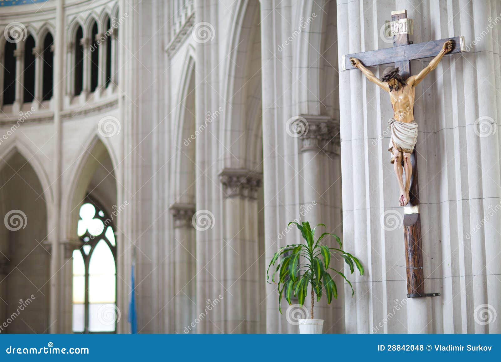 Christ Statue in the Church Stock Photo Image of christ, inside 28842048