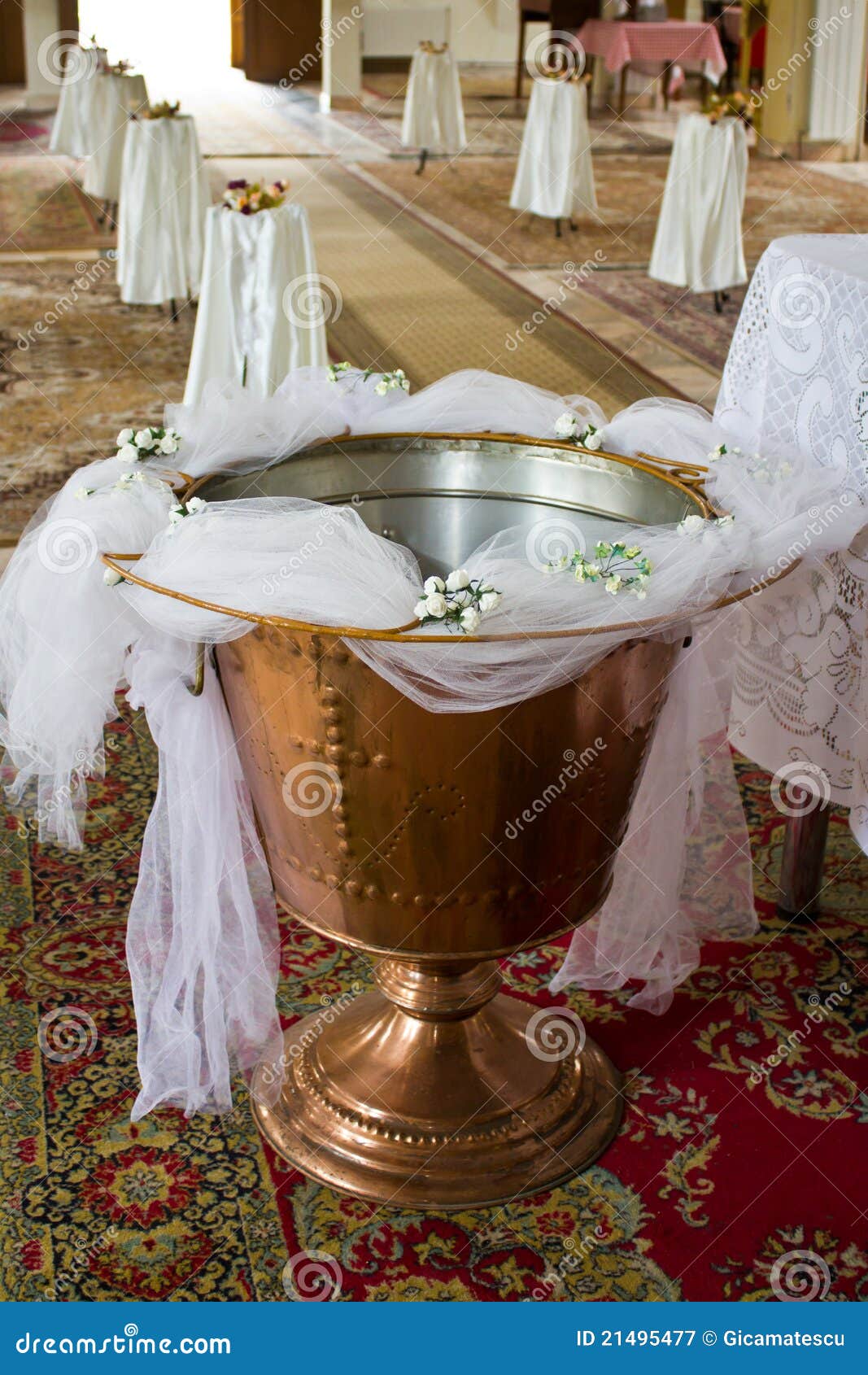 Christening font stock image. Image of baby, christianity 21495477