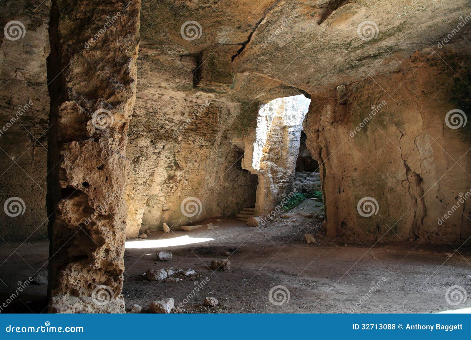 christian catacombs, paphos, cyprus
