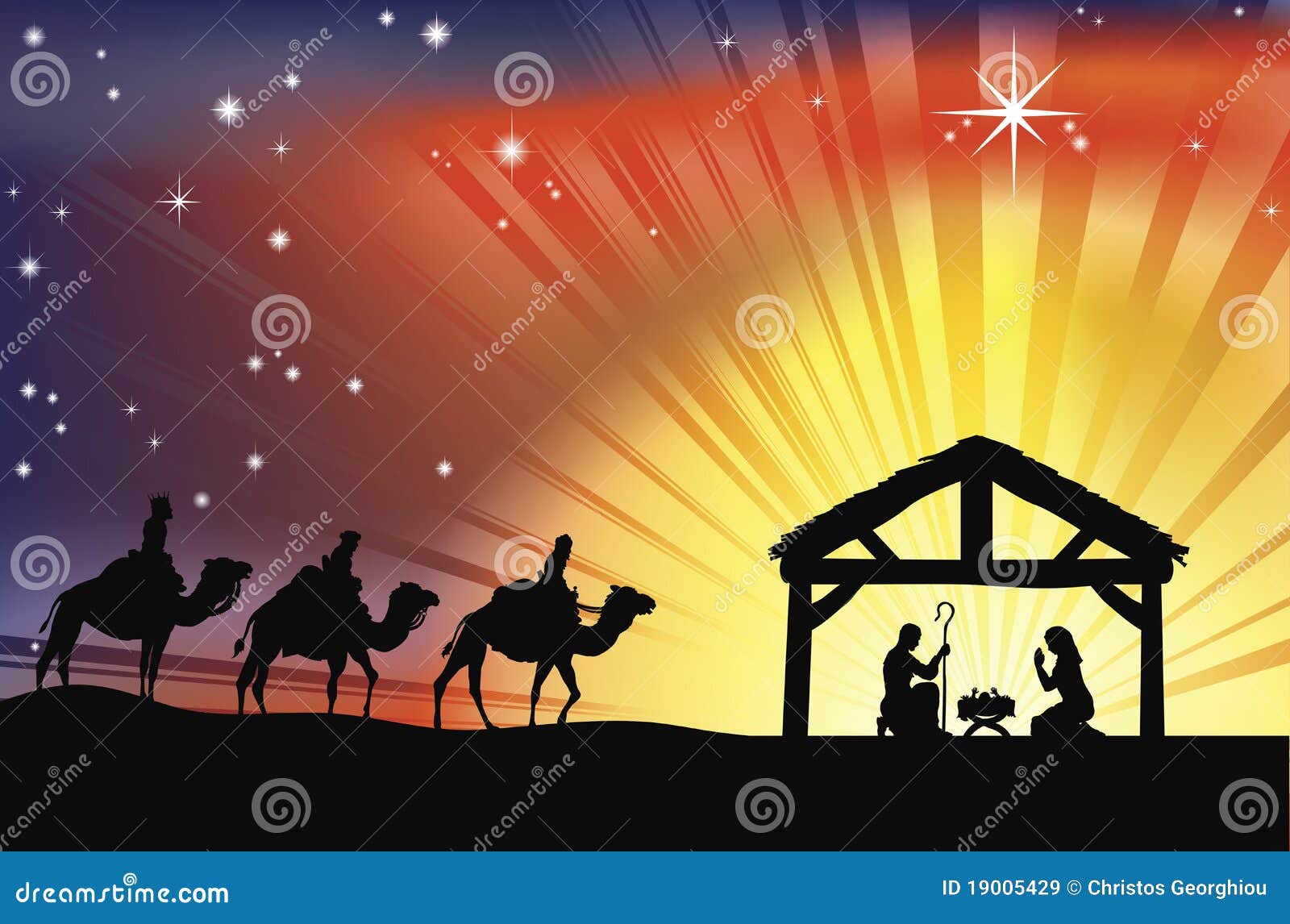 Christian Christmas Nativity Scene Download preview