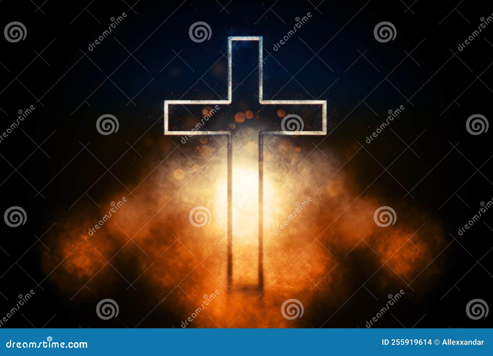 Christian Cross Symbol, Religion Cross Stock Illustration ...