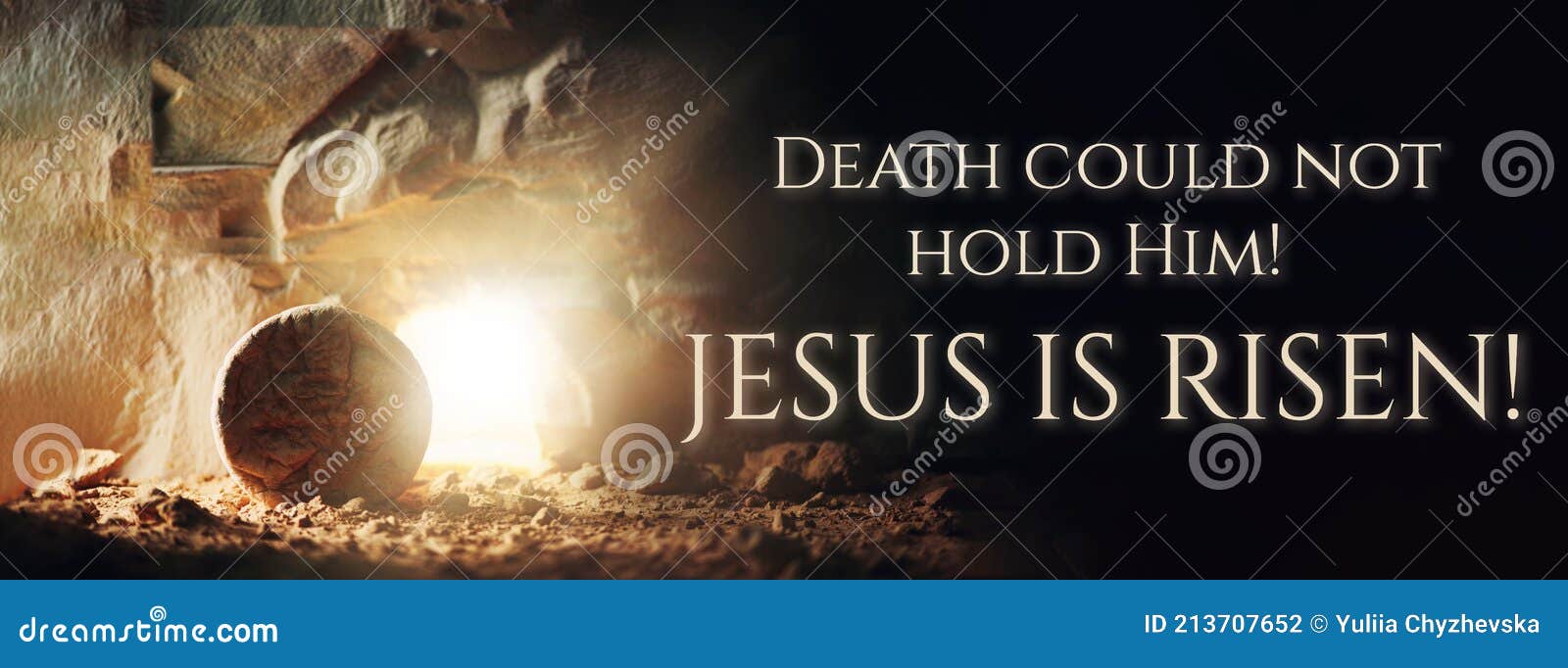 Christian Easter Concept. Jesus Christ Resurrection. Empty Tomb of ...