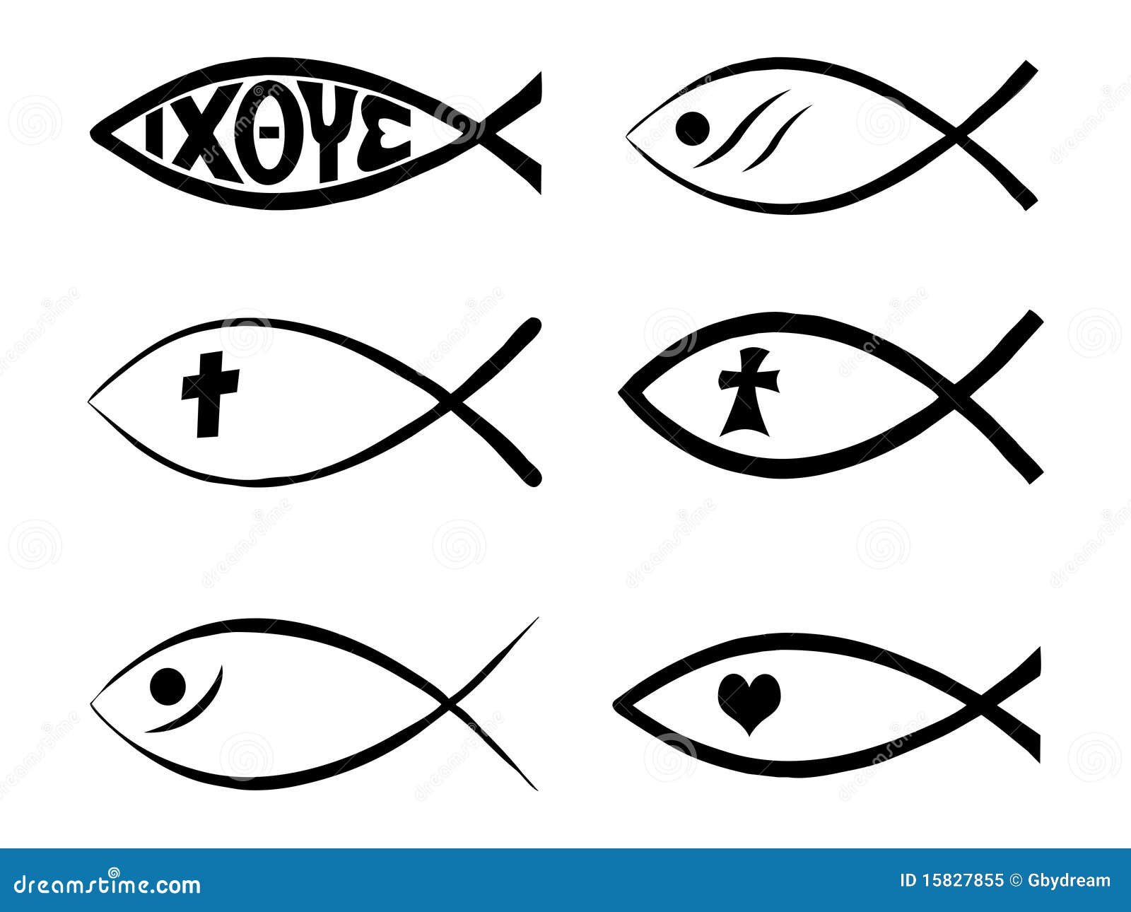 Christian fish stock vector. Illustration of abstract 15827855