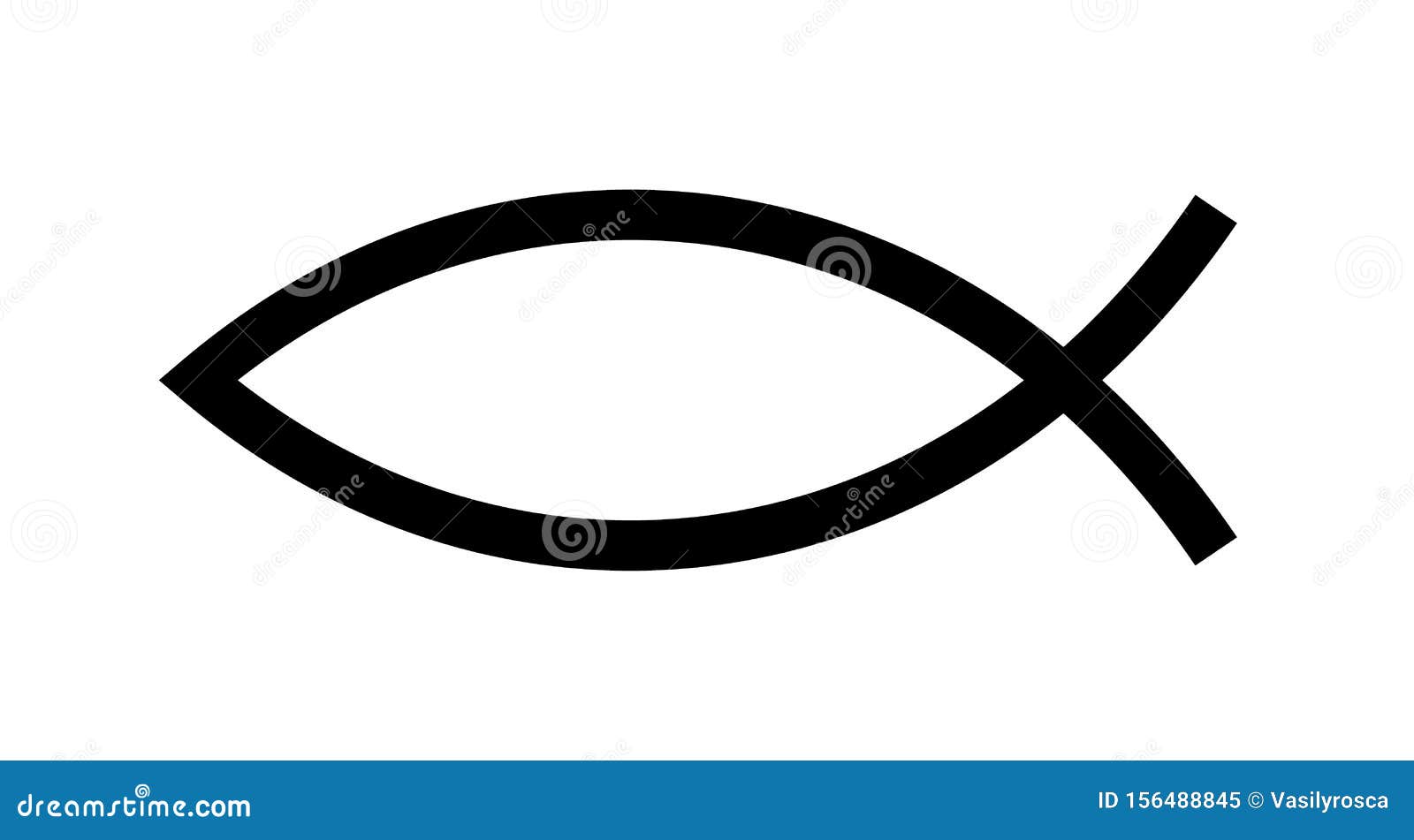 christian fish . jesus fish icon religious sign. god christ logo 