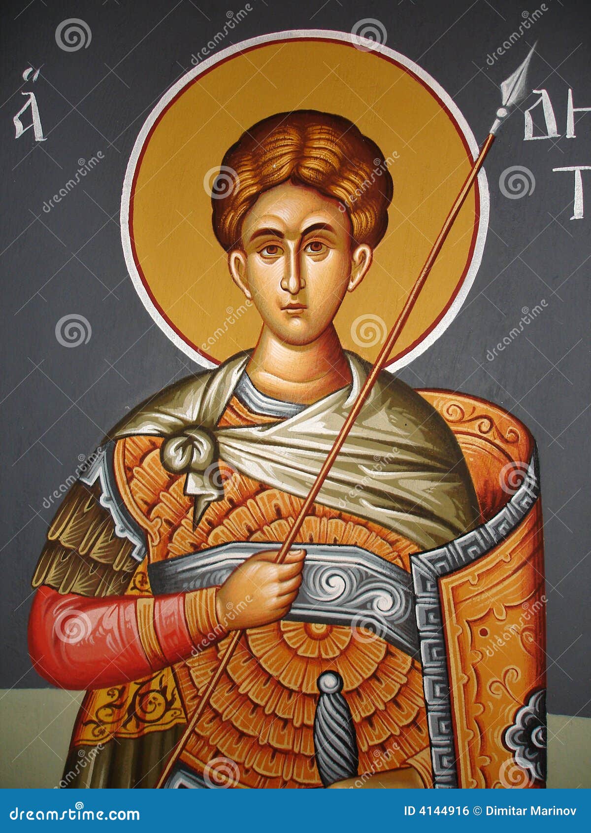 Christian icon stock photo. Image of colour, fresco, church - 4144916