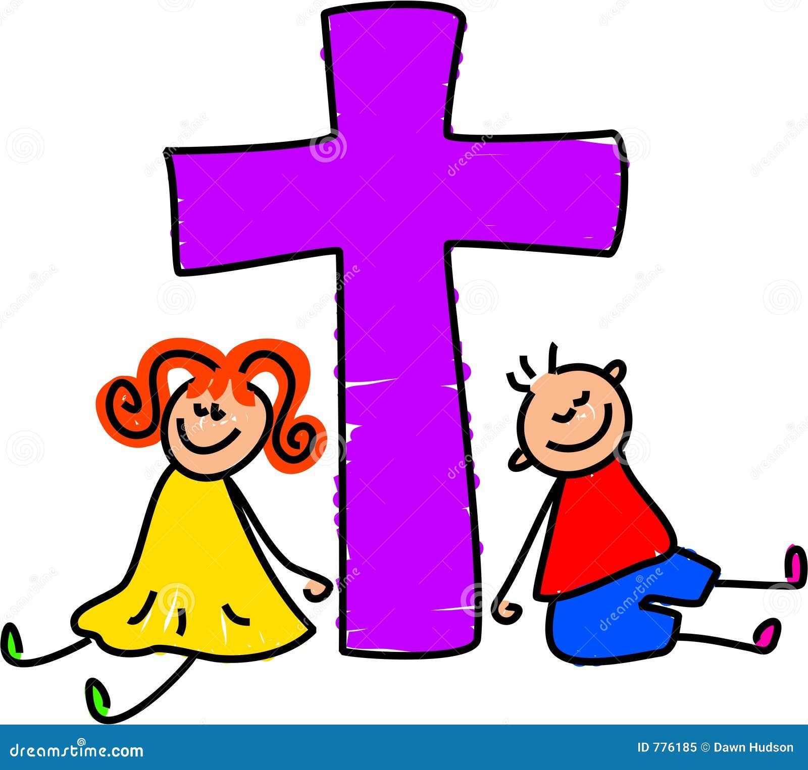Christian kids stock illustration. Illustration of faith 776185