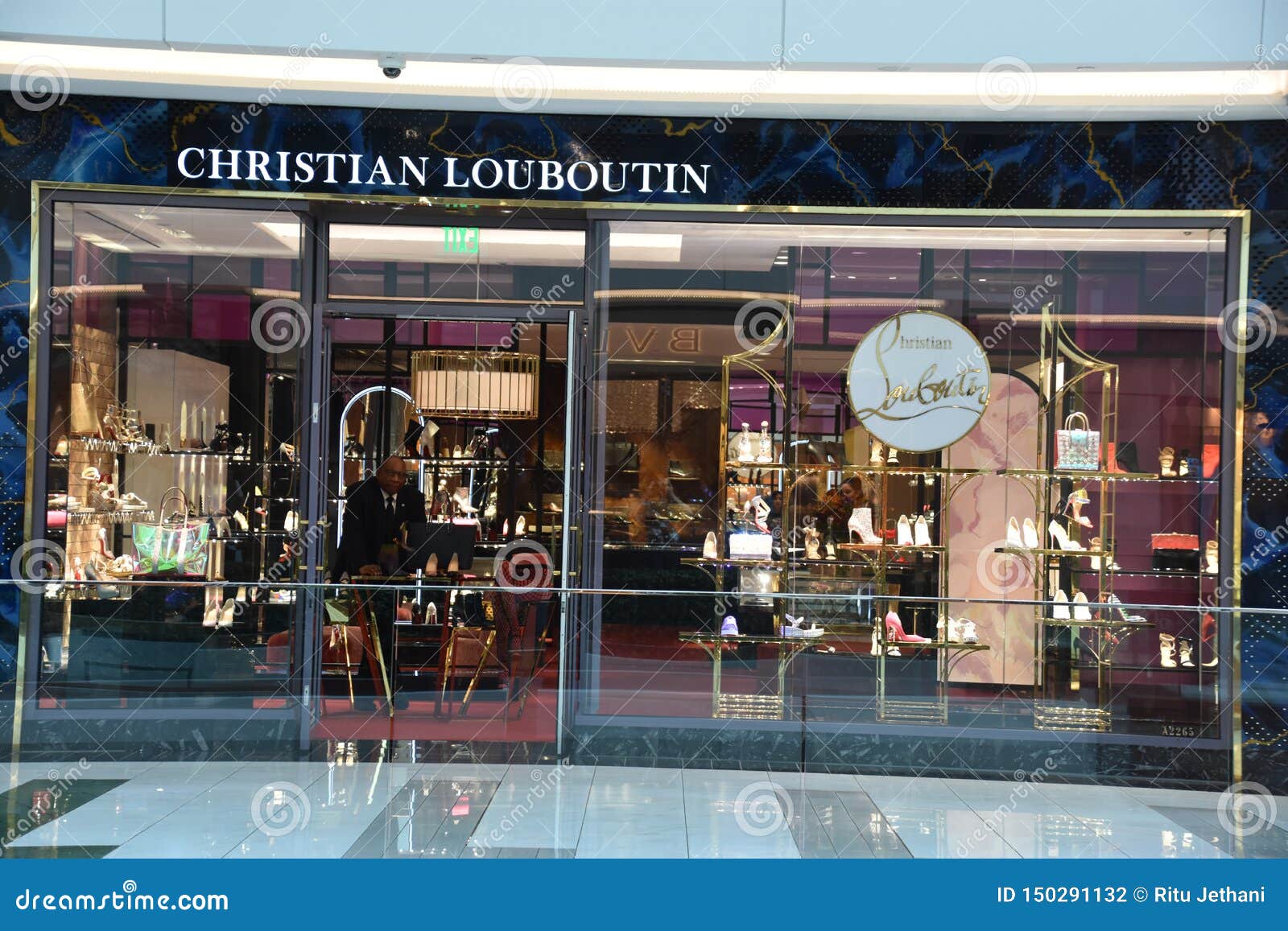 Christian Louboutin at the Galleria Mall in Houston, Texas Editorial Photography Image interior: