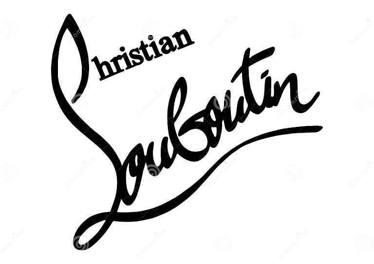 Christian Louboutin Logo stock illustration. Illustration of collection ...