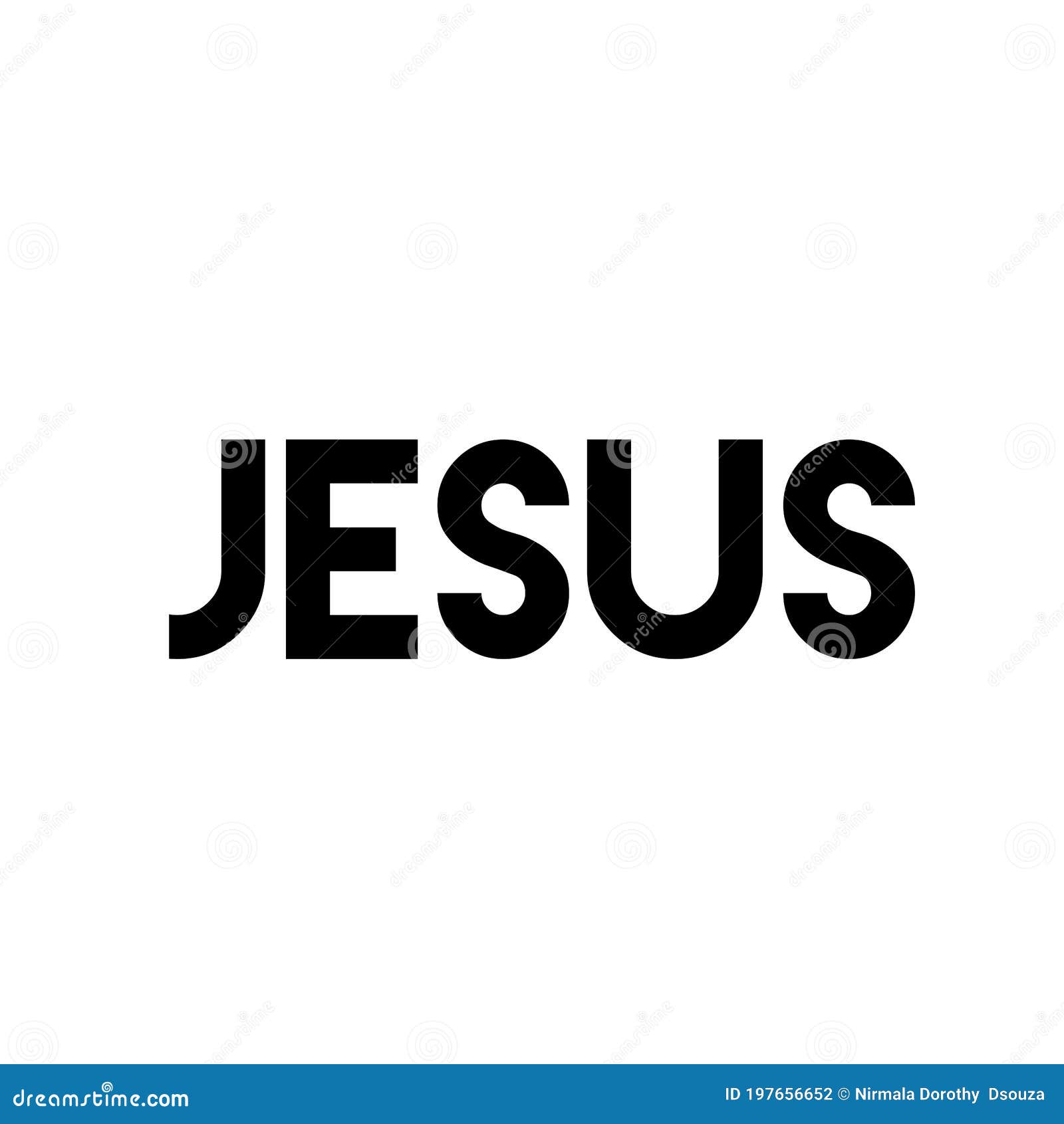 Christian Motivational Quote Design - Jesus Stock Illustration ...