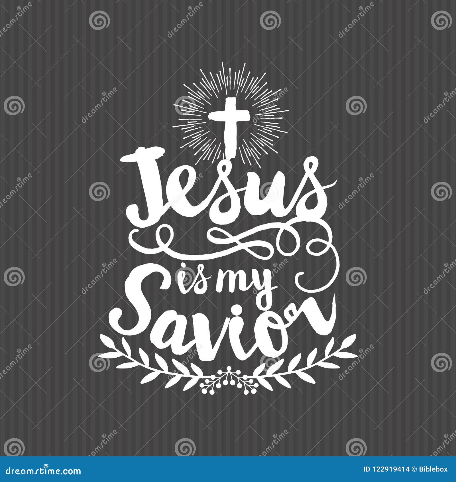 Christian Print. Jesus is My Savior Stock Vector - Illustration of ...