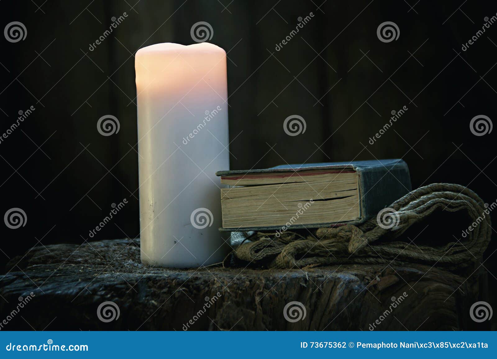 Christian Symbols stock photo. Image of candle, candlestick 73675362