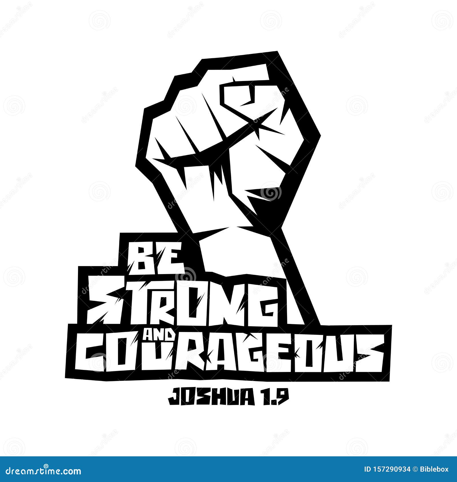 christian typography, lettering and . be strong and courageous