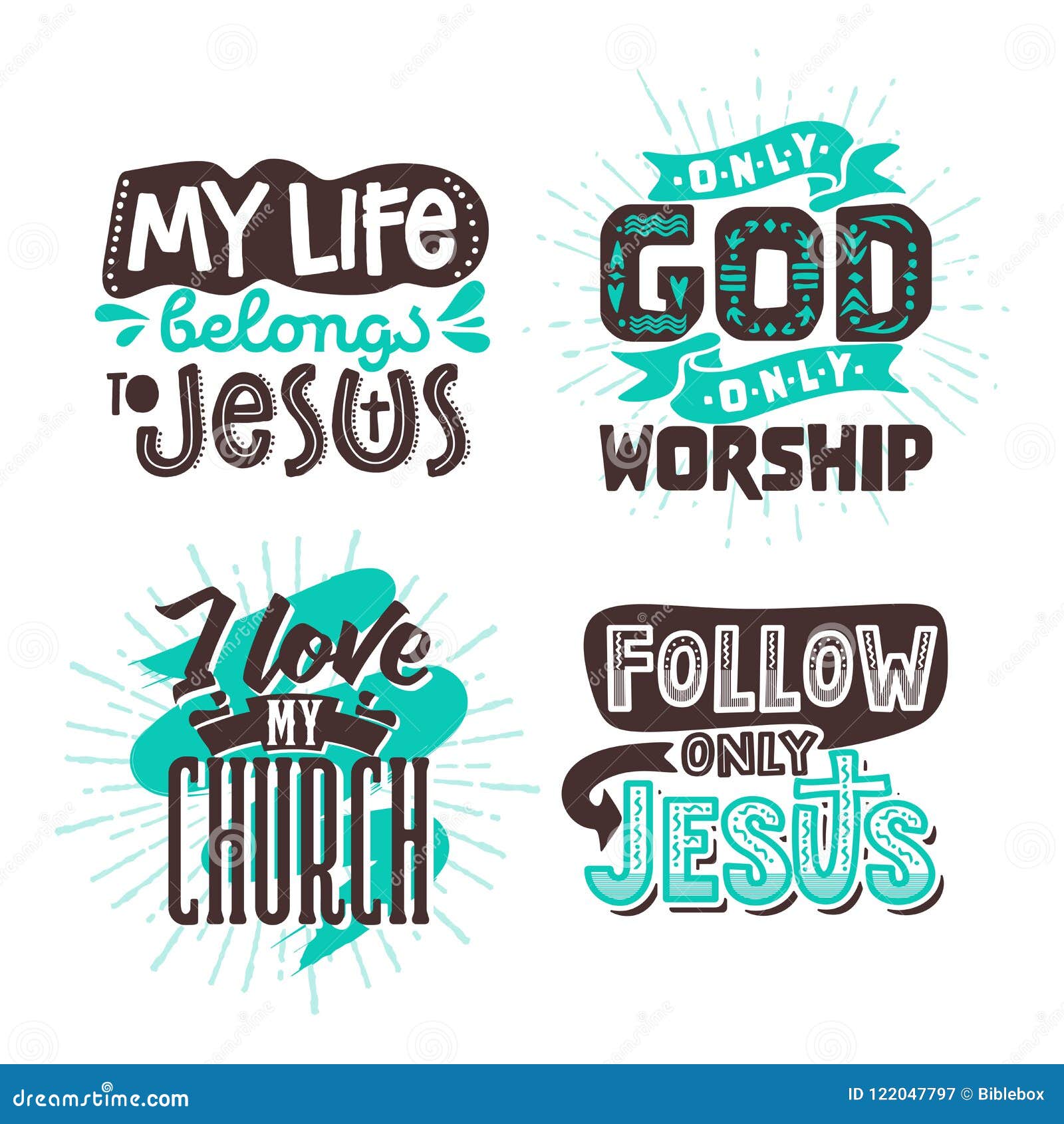 christian typography and lettering. s of biblical phrases