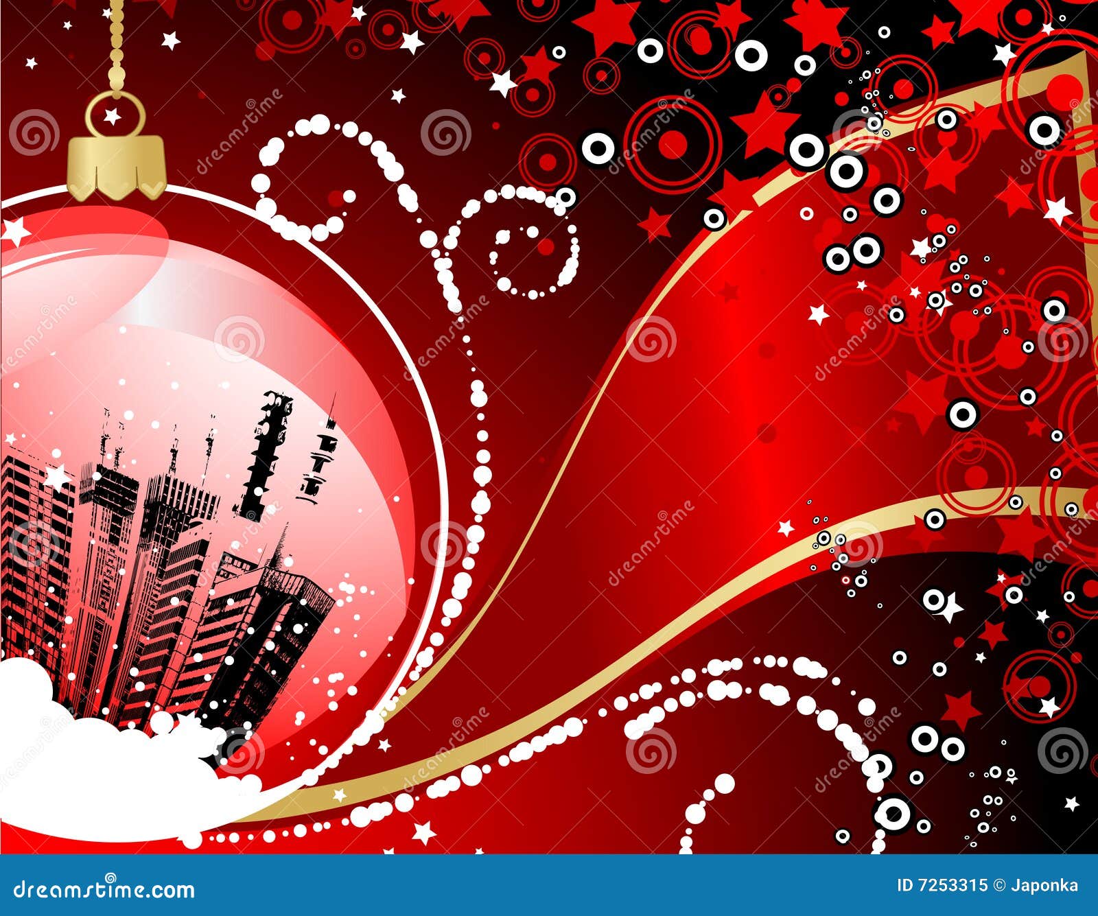 Christmas abstraction. stock vector. Illustration of vector 7253315