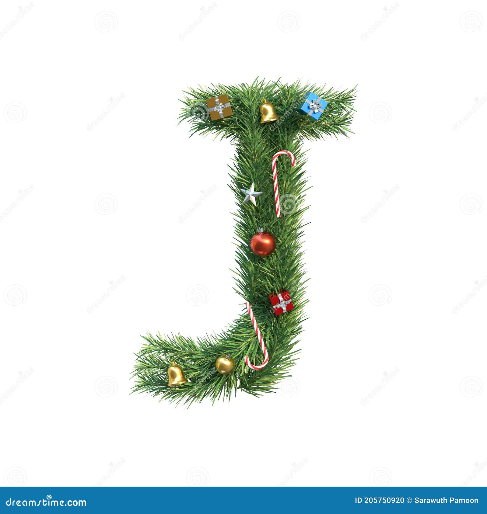 Christmas Alphabet Letter J Stock Illustration Illustration of happy