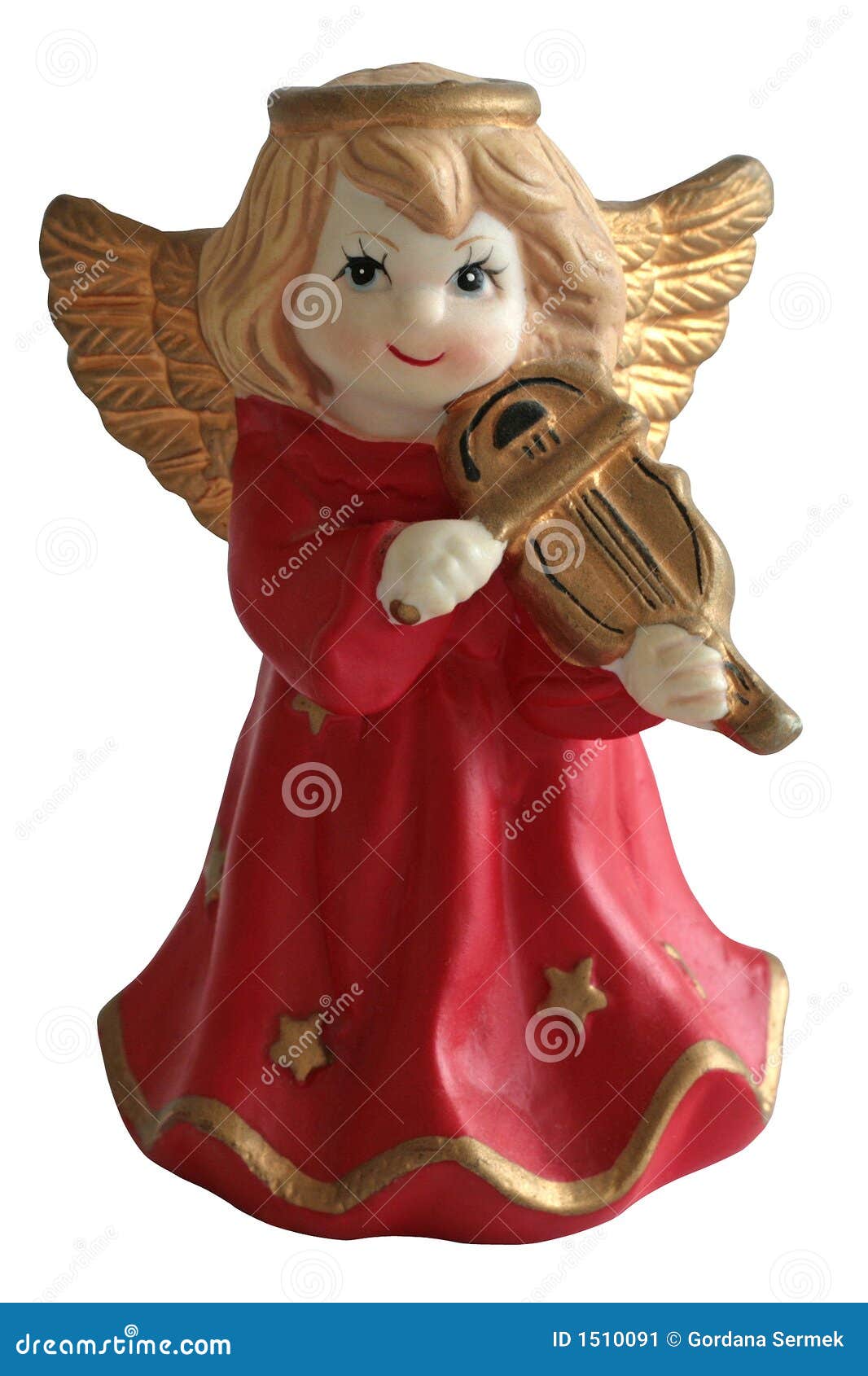 Christmas Angel Playing A Violin Stock Image Image 1510091