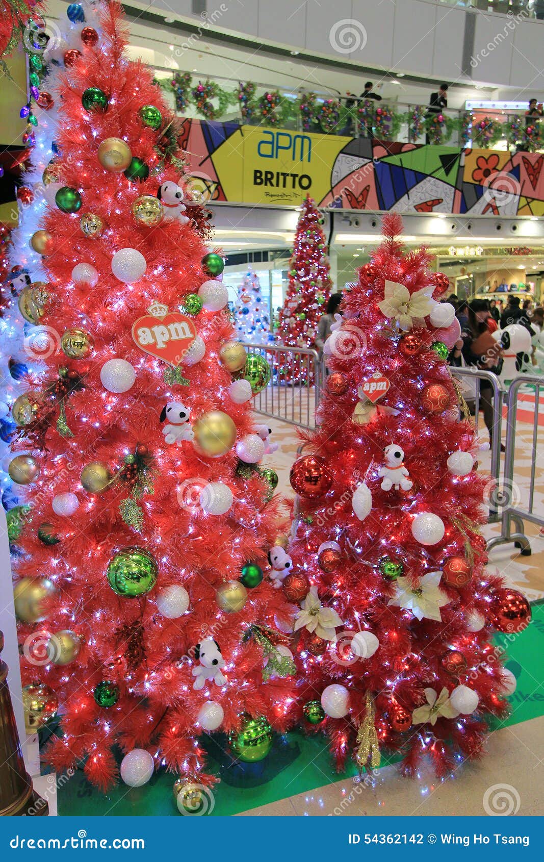 Christmas APM Snoopy Decoration  In Hong  Kong  Editorial 
