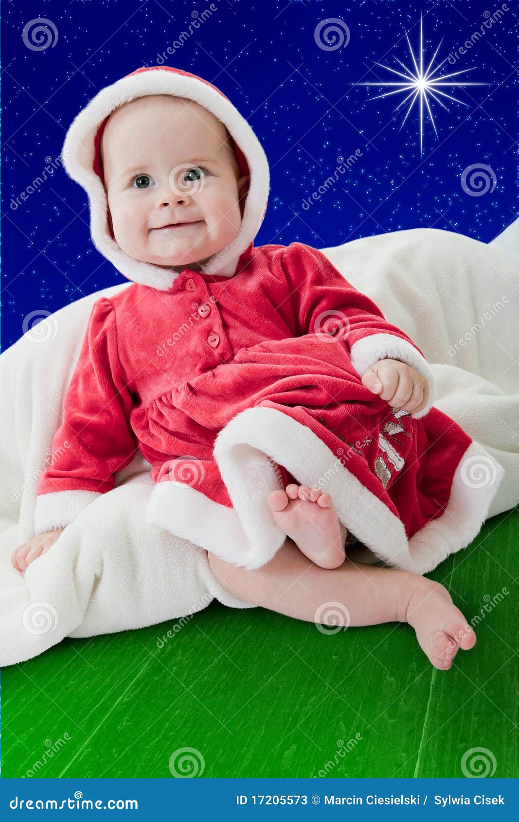 Christmas baby stock image. Image of innocent, beautiful 17205573