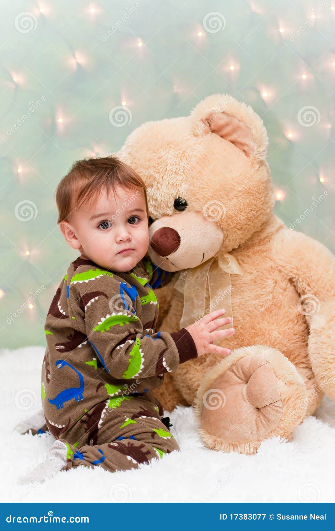 Childrens Teddy Bear Blue Pajamas Stock Vector (Royalty Free