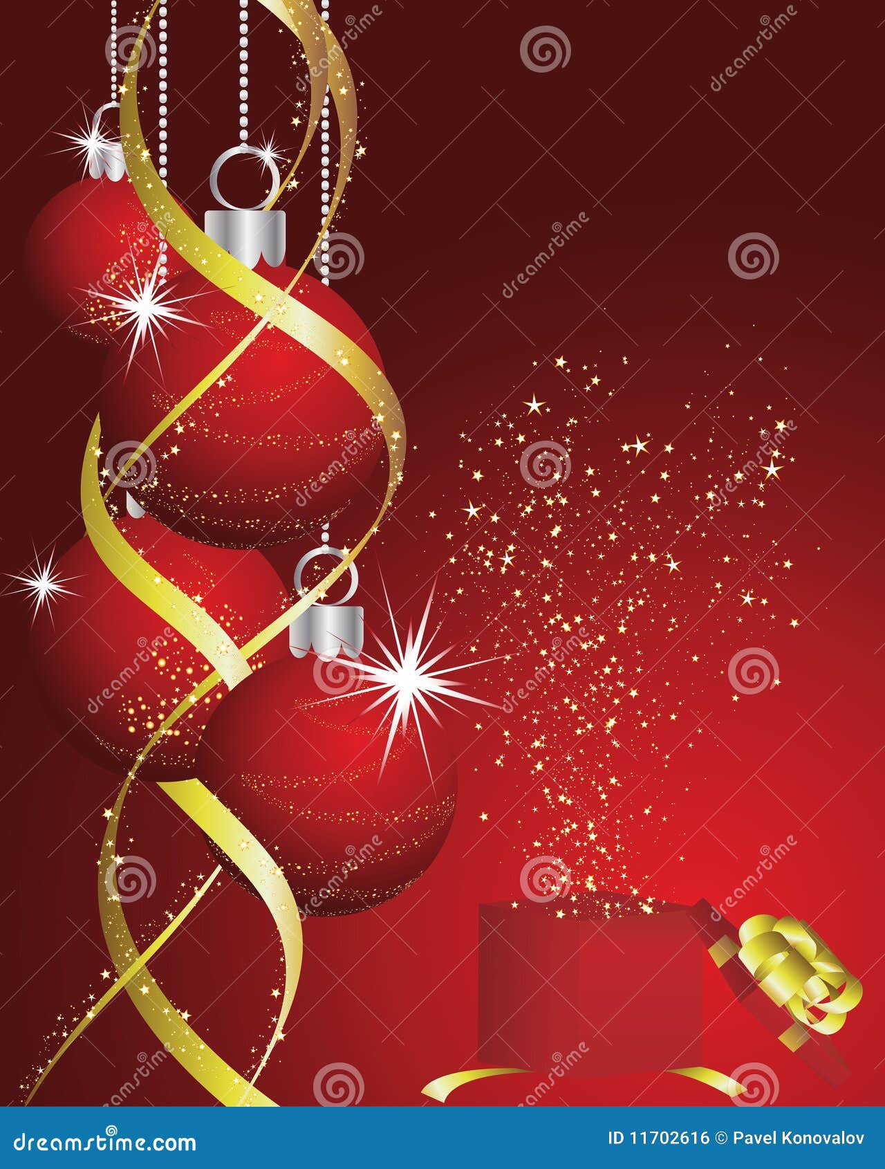 Christmas background stock vector. Illustration of decorations - 11702616