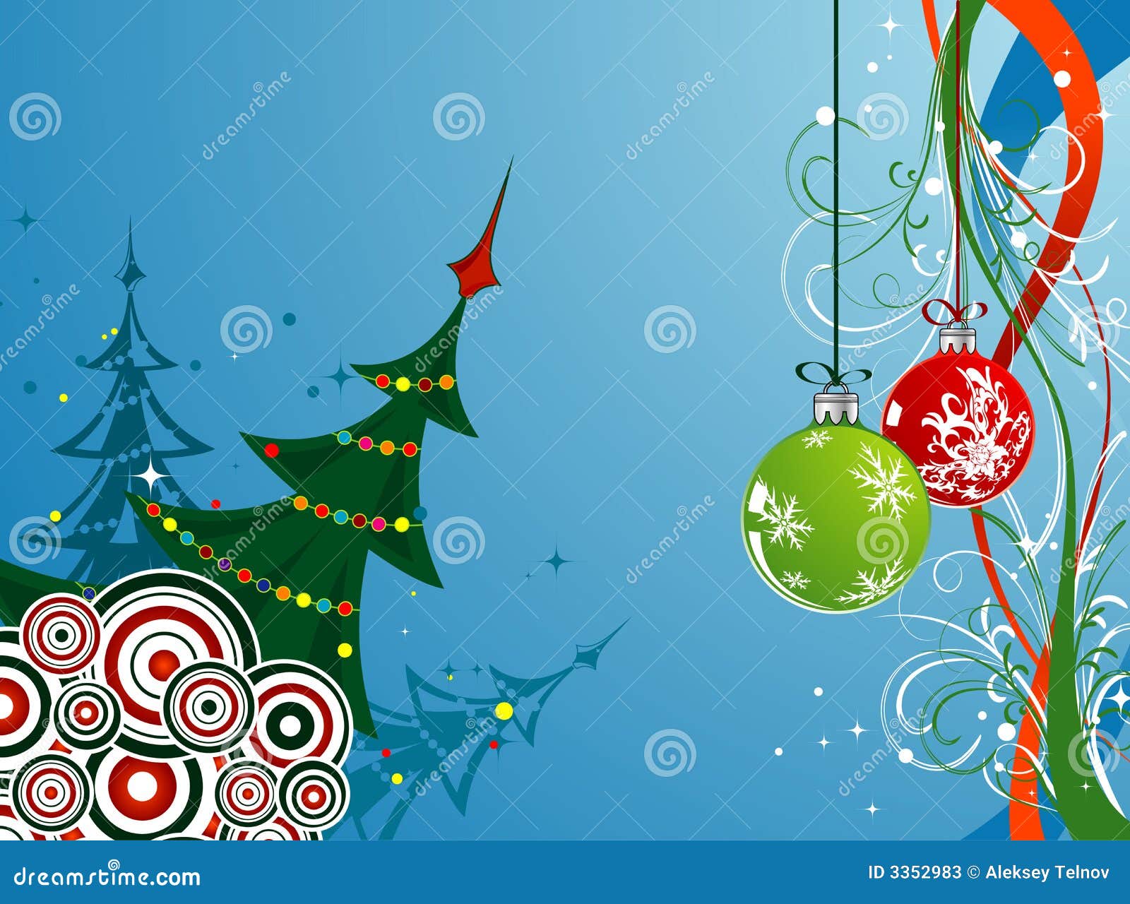 Christmas background stock vector. Illustration of abstract - 3352983