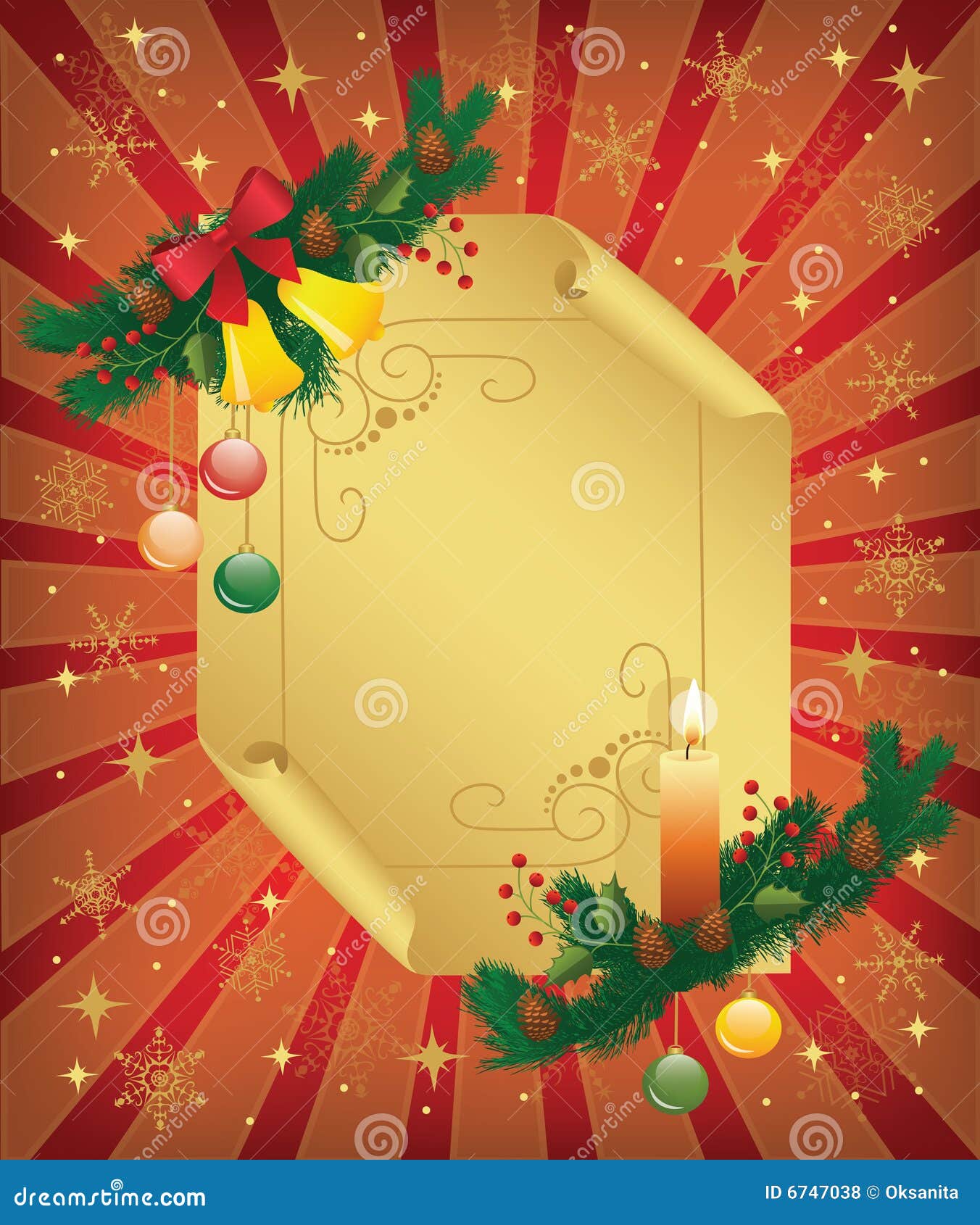 Christmas_background stock vector. Illustration of decoration 6747038