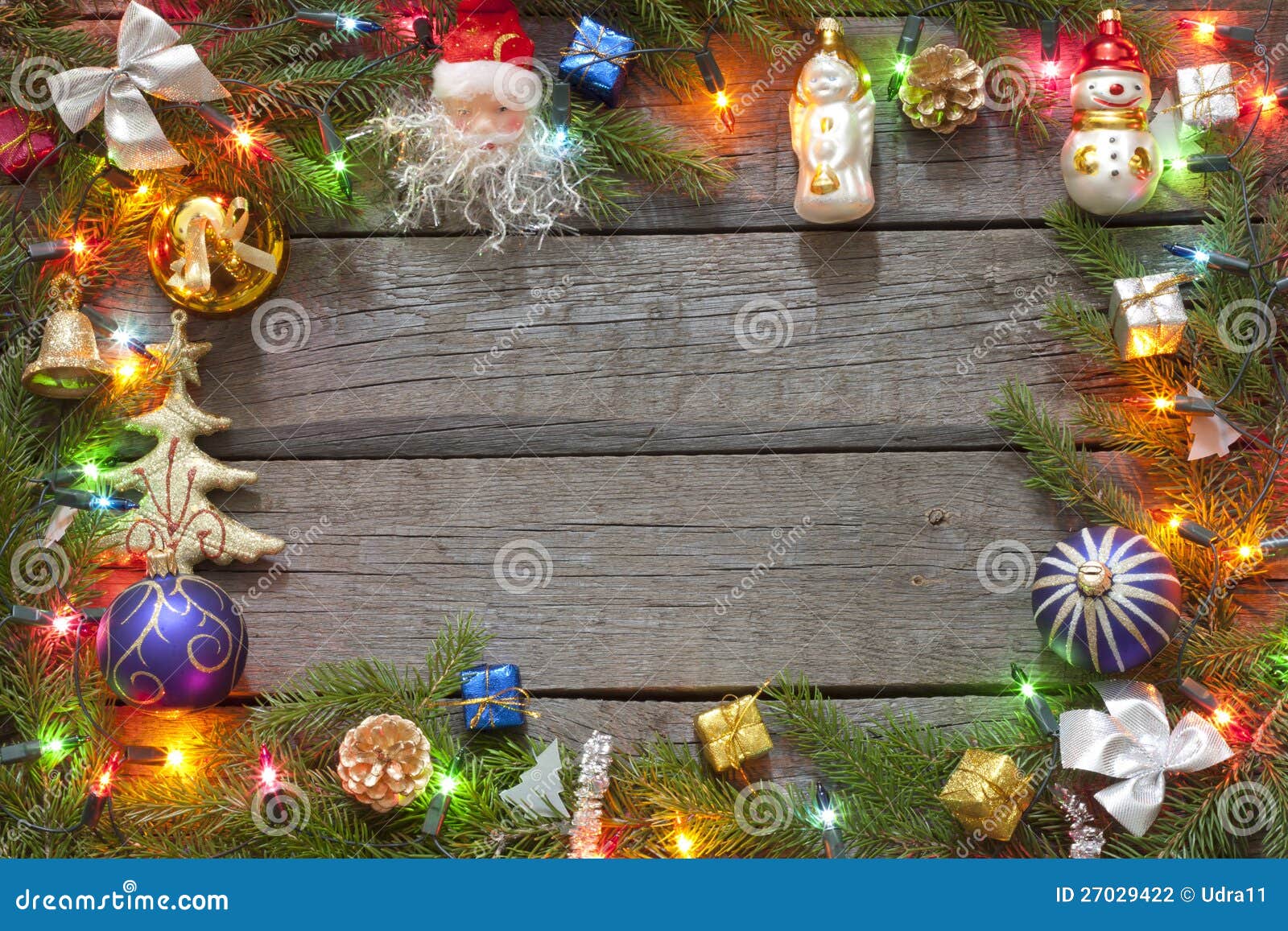 Christmas Lights Border Wallpaper