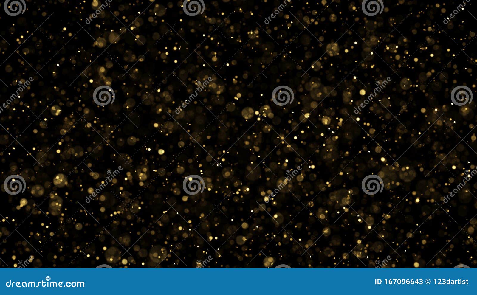 christmas background golden glitters - 3d rendered shining sparkles
