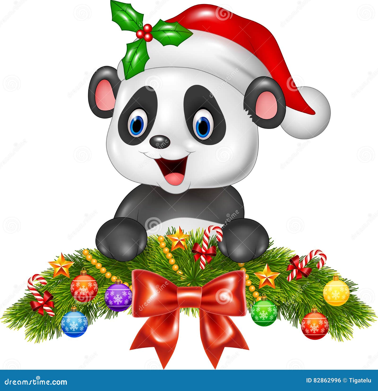 panda bear in snow clip art