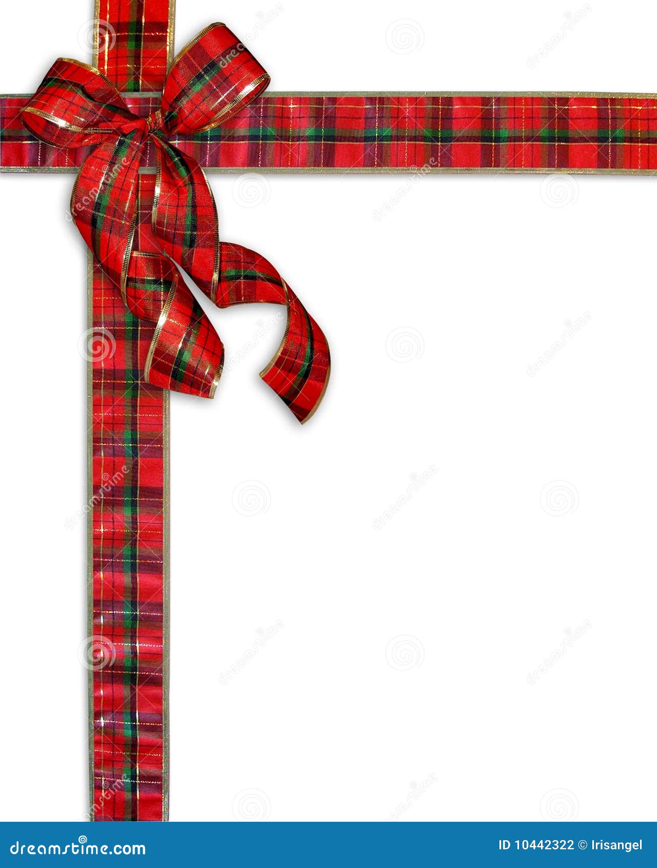Christmas Background Present Plaid Bow Stock Photography Image 10442322