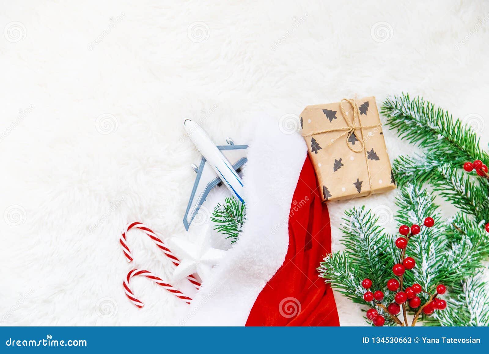 Christmas Background on the Theme of Travel. Selective Focus Stock ...