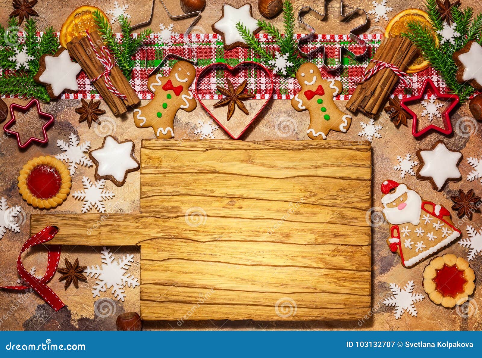 Christmas Baking Background Stock Image - Image of candy, frame: 103132707