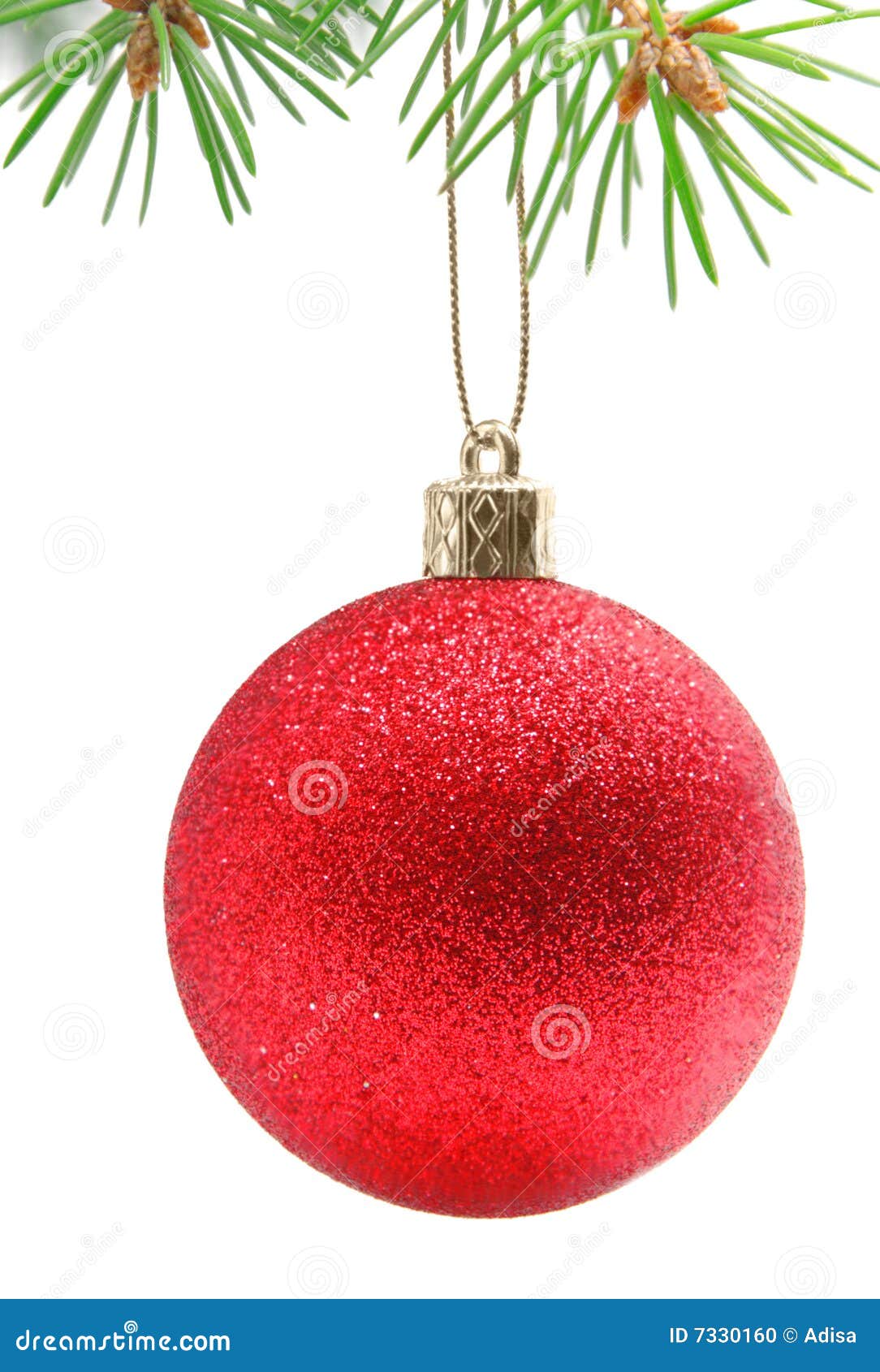 Christmas ball stock photo. Image of christmas, coniferous 7330160