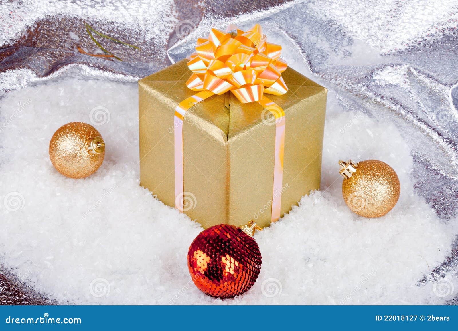 Christmas ball and gifts stock image. Image of object 22018127