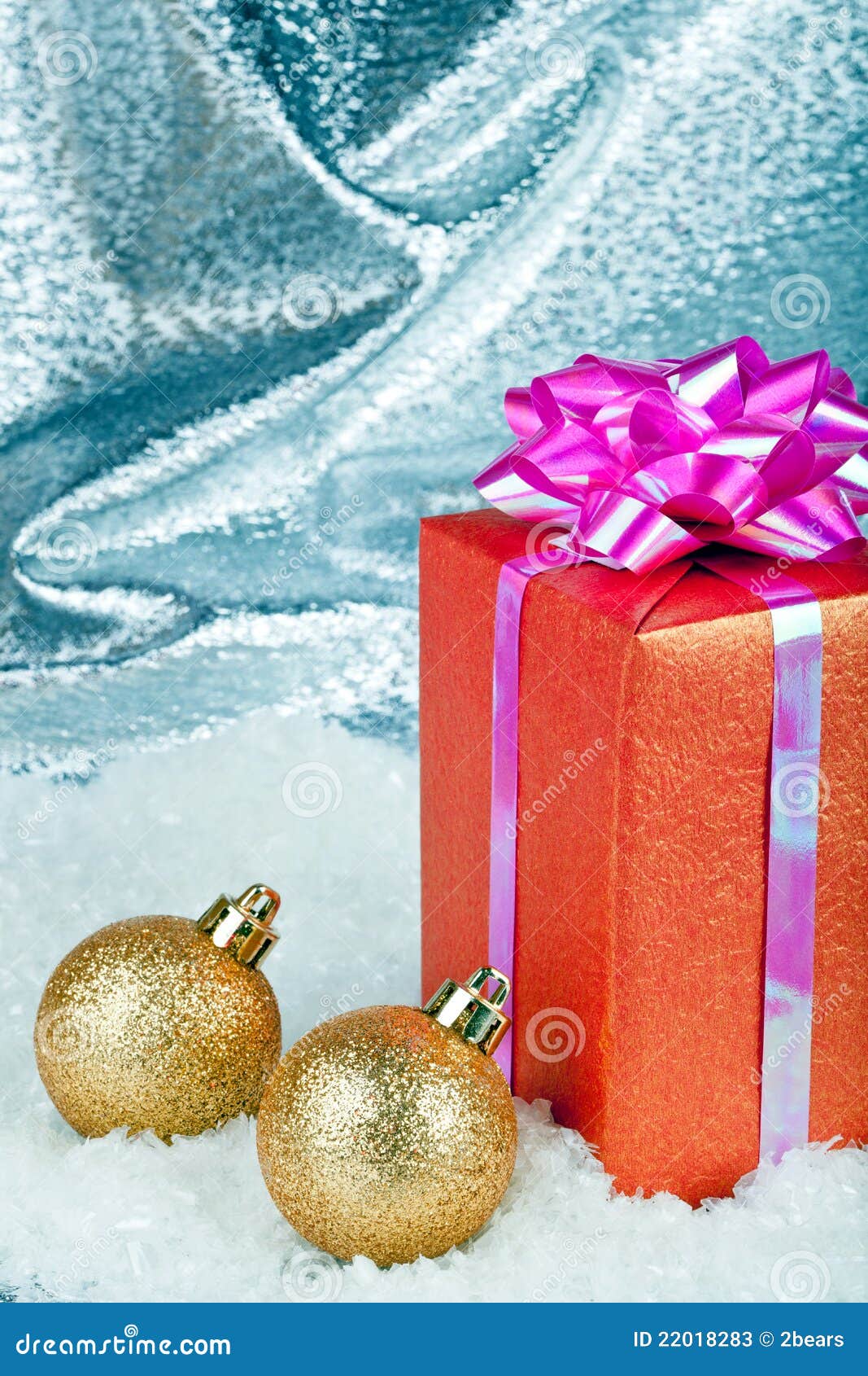 Christmas ball and gifts stock image. Image of seasonal 22018283