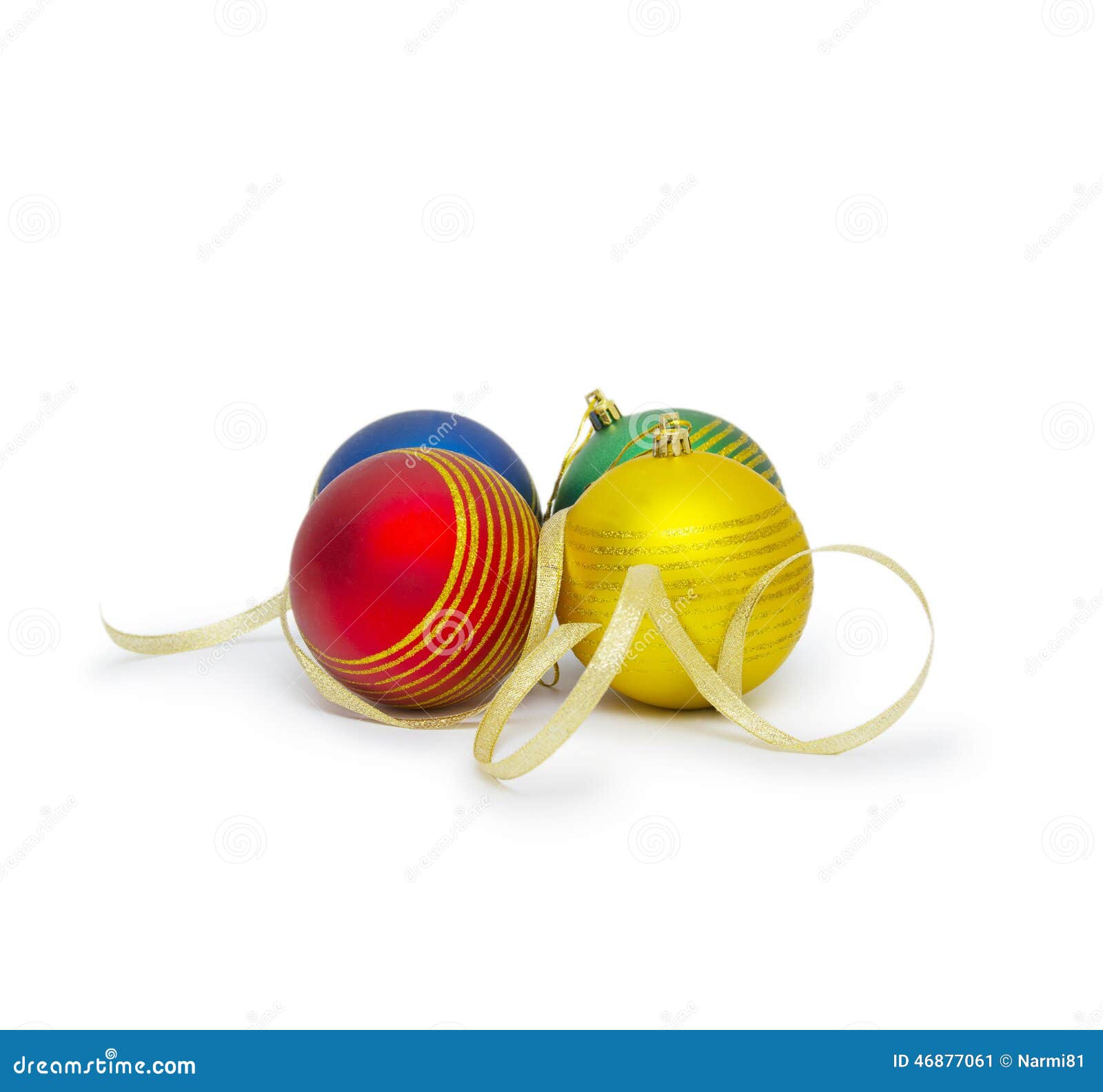 Christmas Ball Isolated on White Background Cutout Stock Image - Image ...