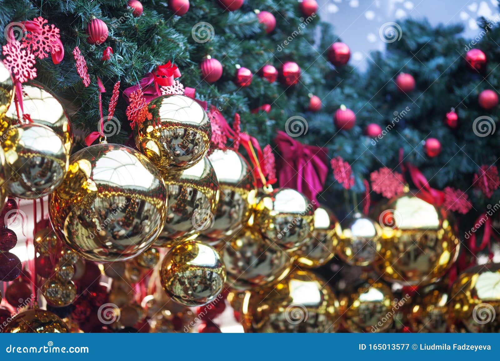 christmas ball ornaments decoration. winter holydays