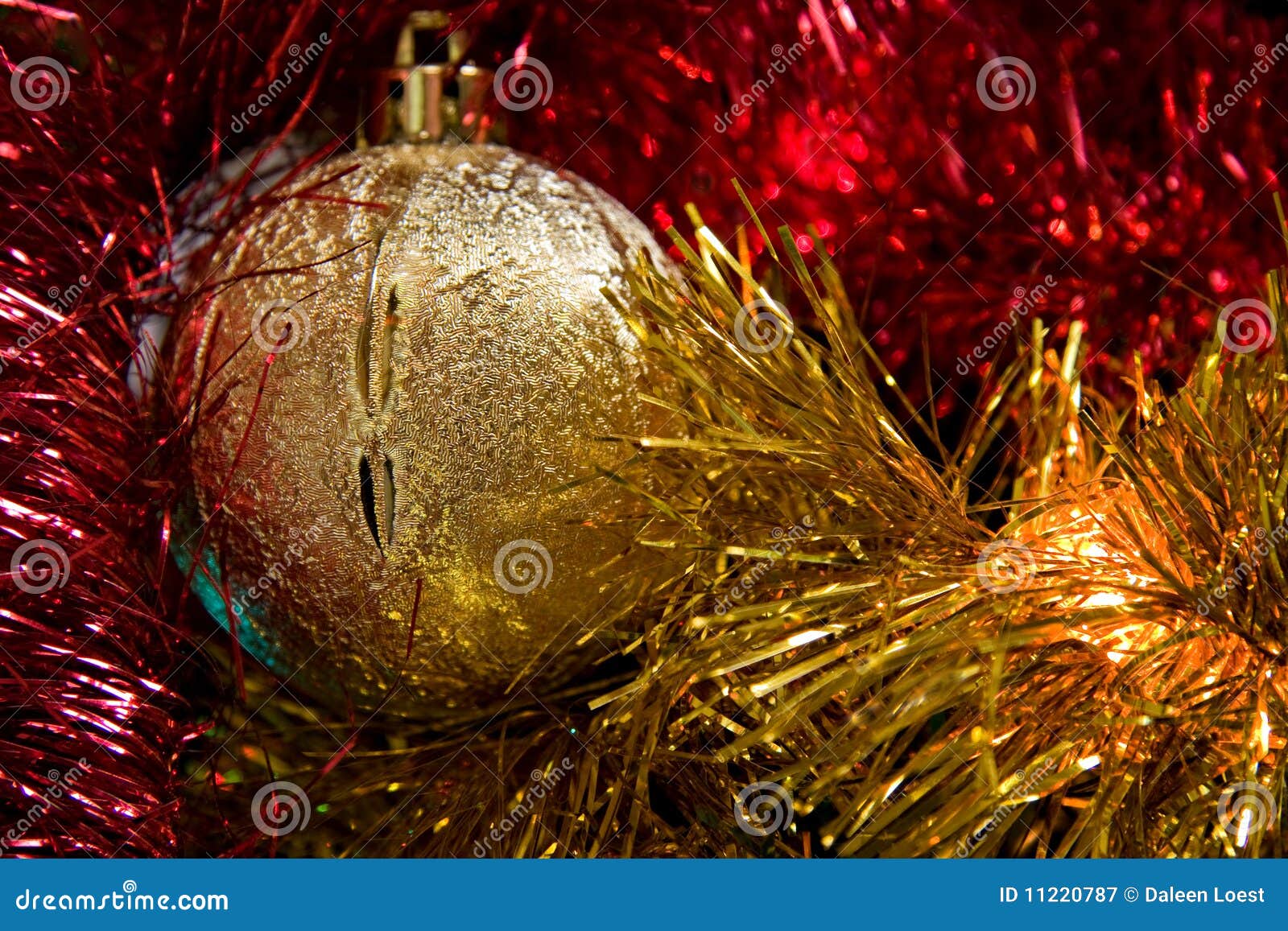Christmas ball tinsel stock image. Image of shiny, ball 11220787